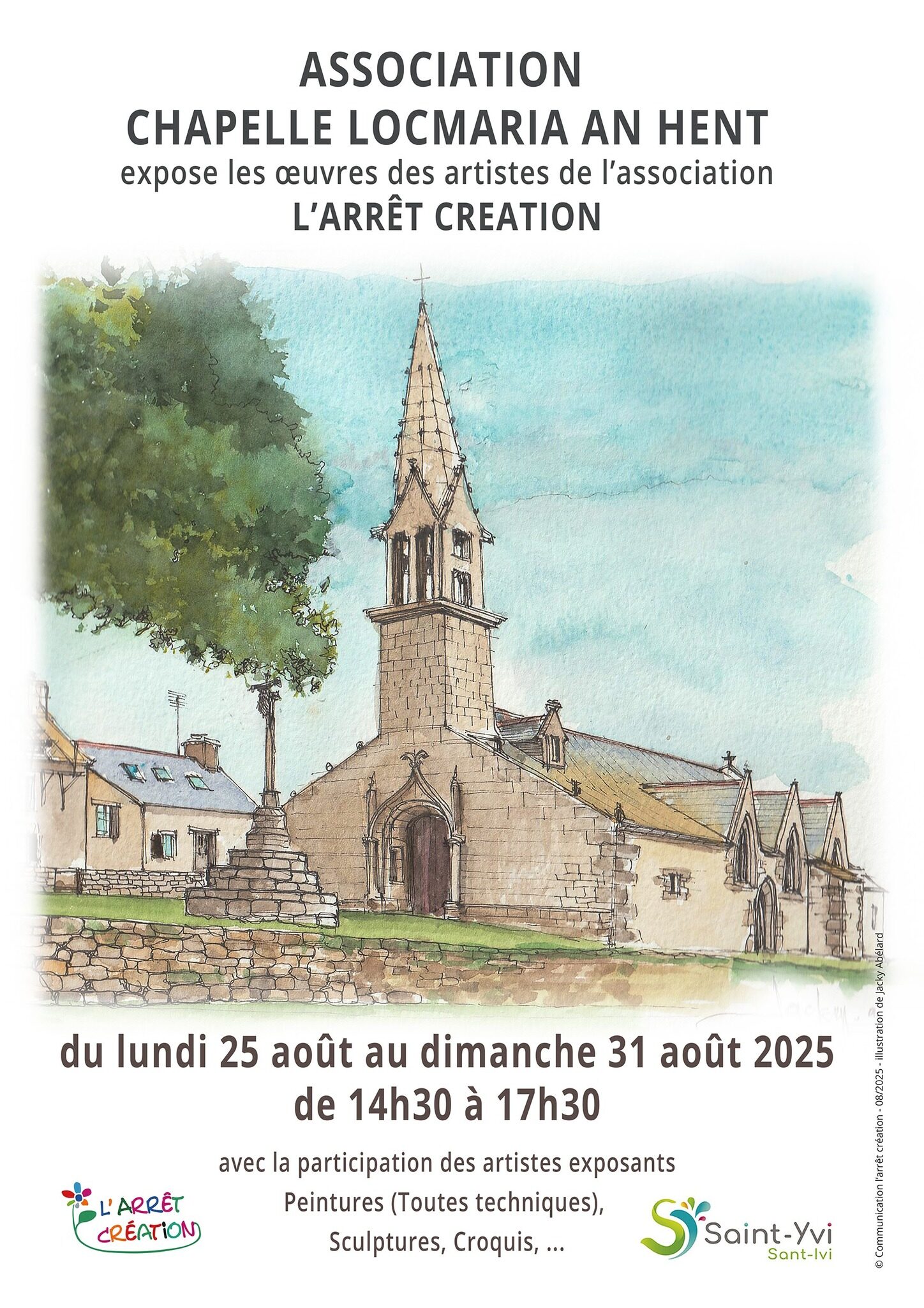 Exposition artistique – Chapelle Locmaria an Hent- Saint Yvi