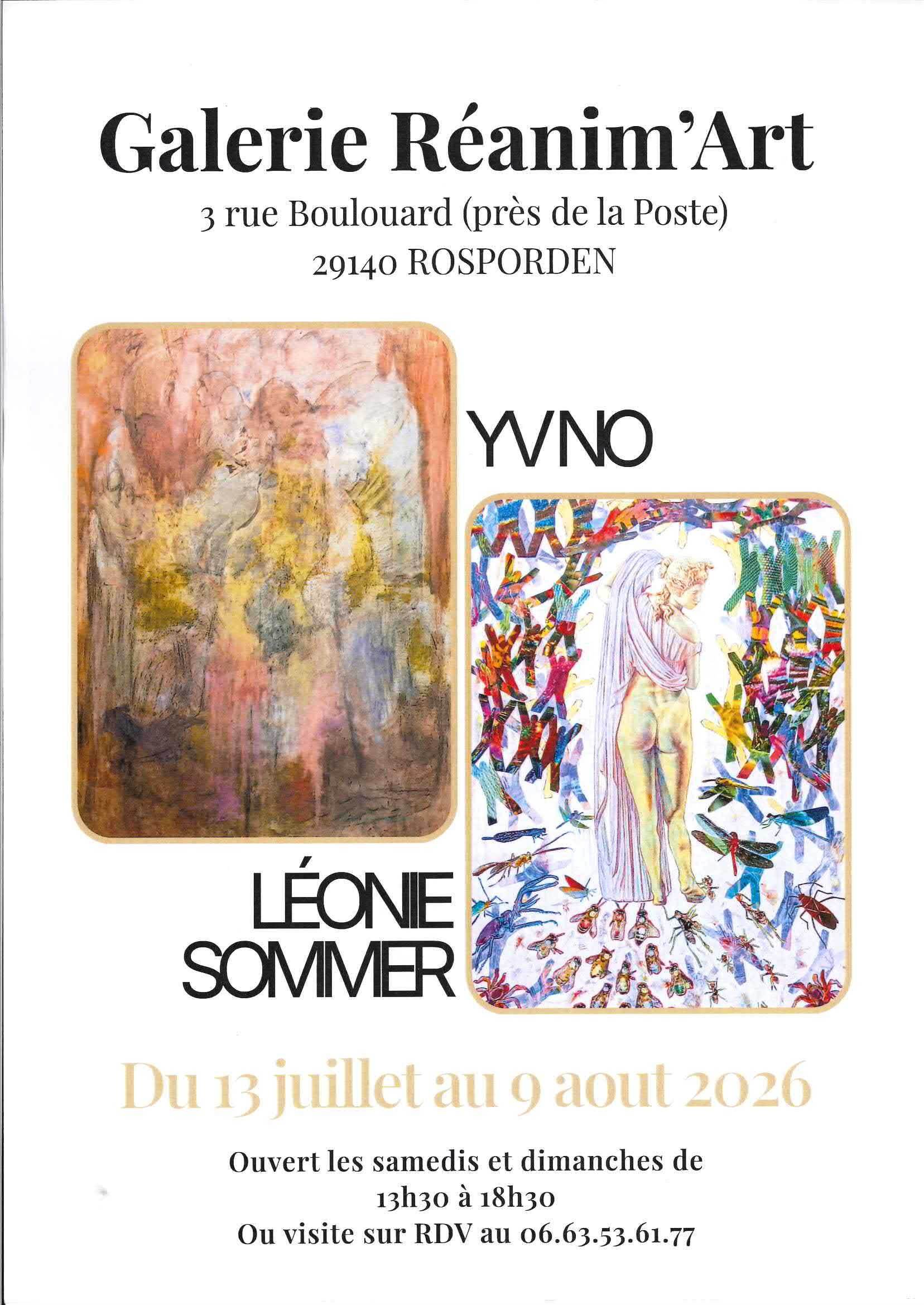 Exposition Réanim’art YVNO et LEONIE SOMMER