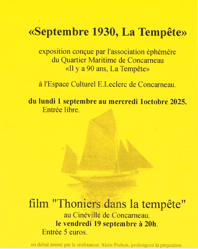 Septembre 1930, La Tempête
