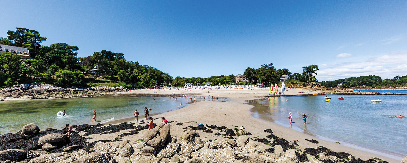 La plage de Saint-Nicolas à Port-Manec'h