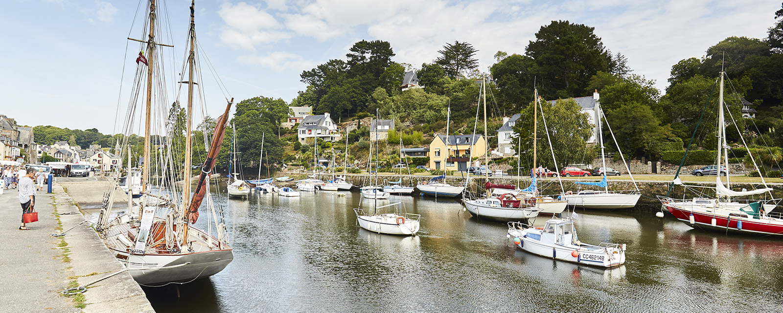 Beautiful sailboats docked or just passing by...