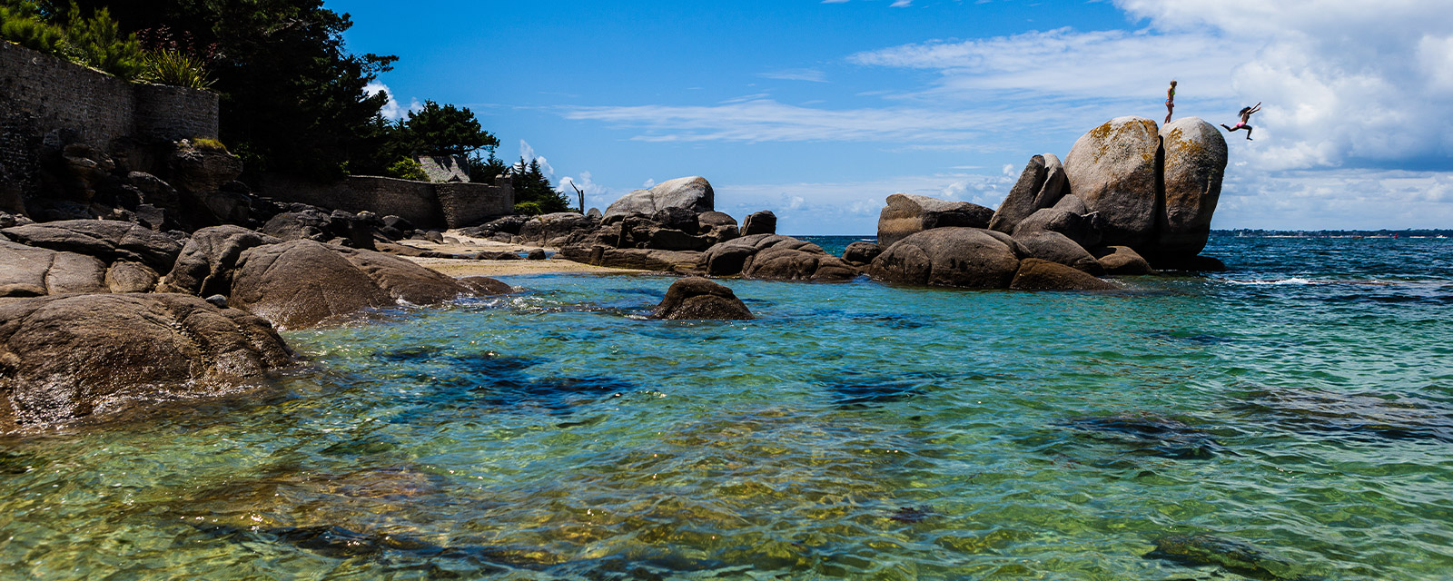 -	Le Cabellou, ein Strand, der etwas abseits liegt