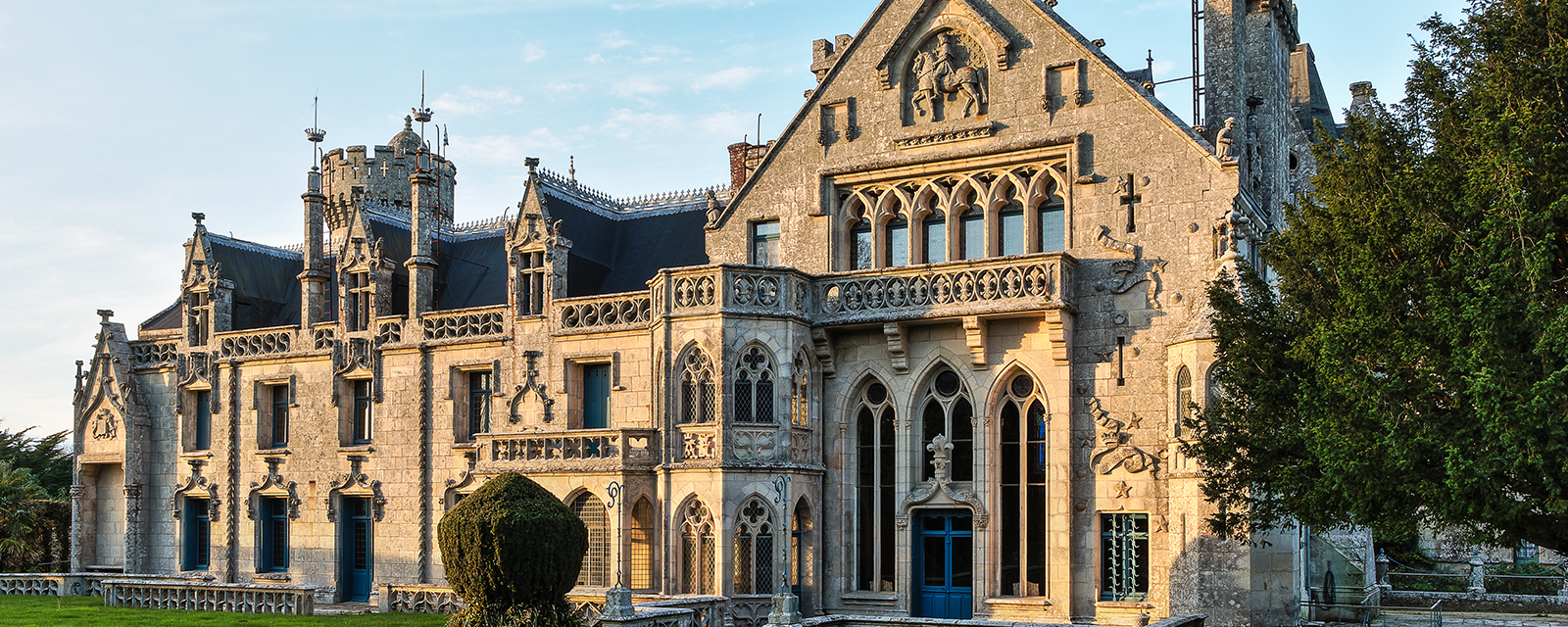 The neo-Gothic castle of Keriolet in Concarneau