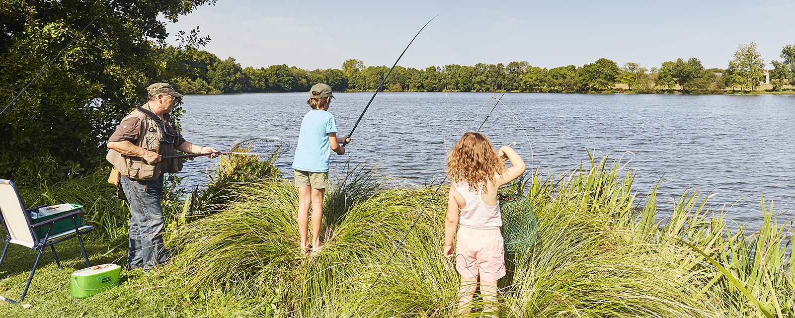 Partie de pêche aux étangs