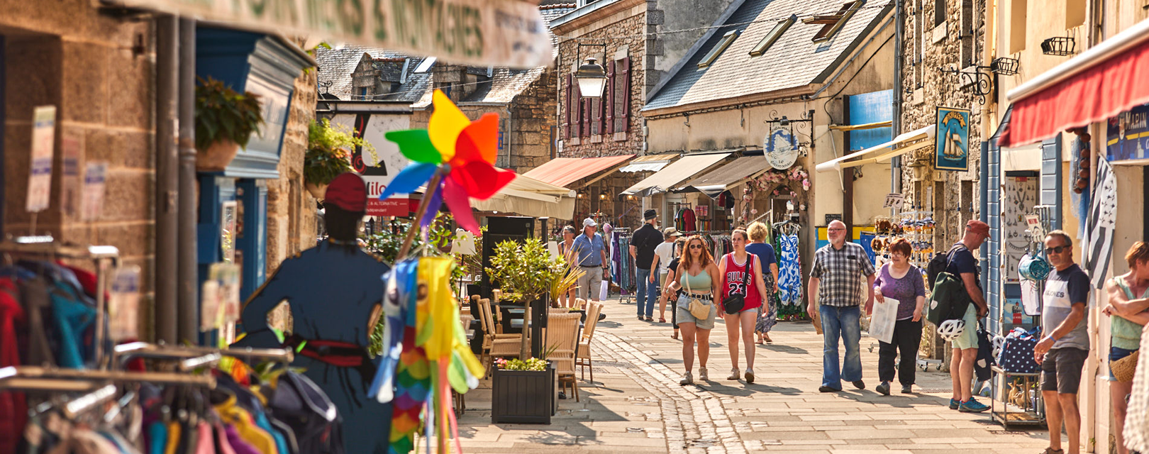 Les ruelles commerçantes de la Ville Close