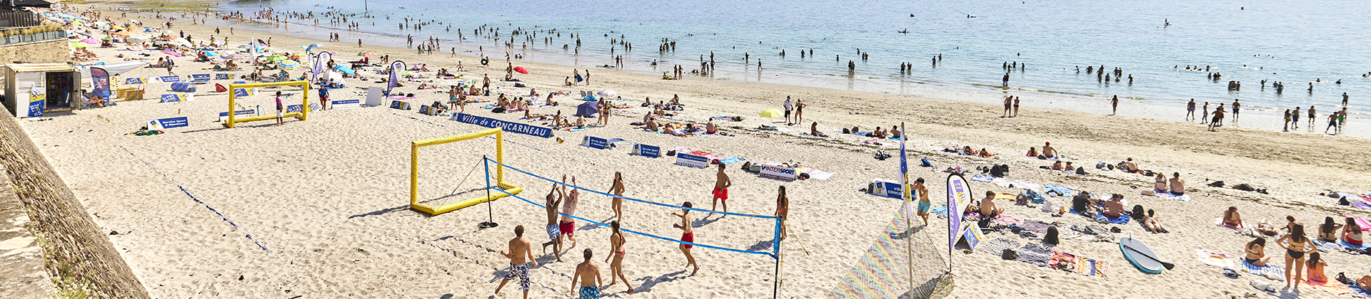 activités sportives de Concarneau à Pont-Aven - Sport sur la plage - Finistère sud, Bretagne