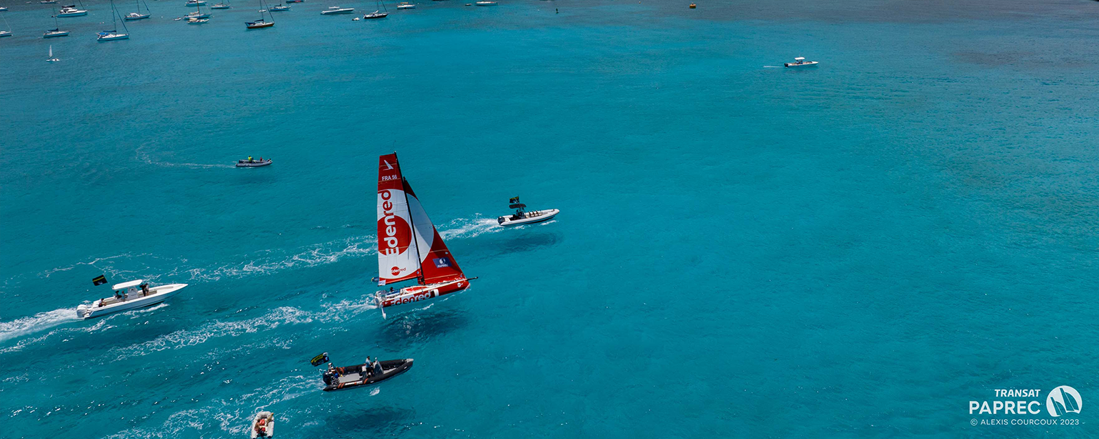 Arrivée des Figaro Bénéteau à Saint-Barthélémy - ©Transat Paprec