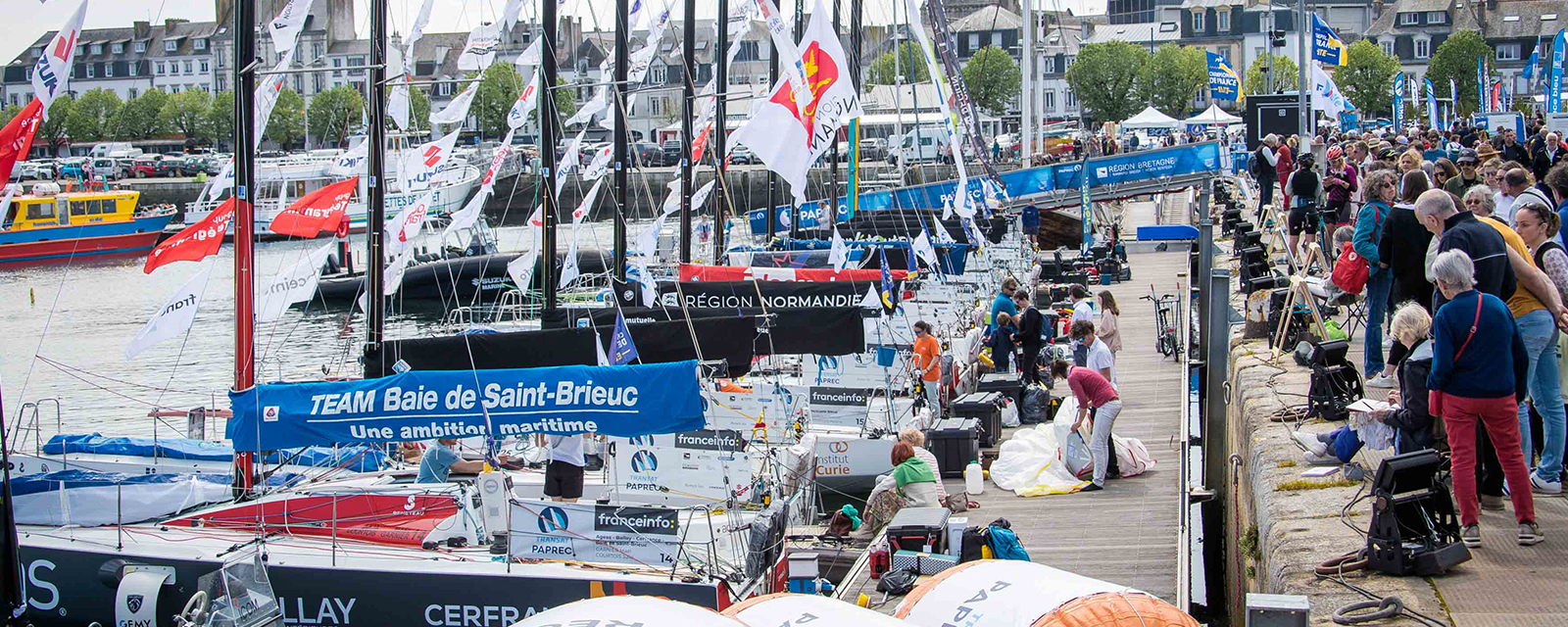 Bateaux aux pontons de Concarneau - ©Transat Paprec