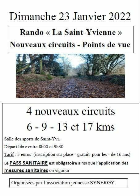 Rando “La Saint-Yvienne”